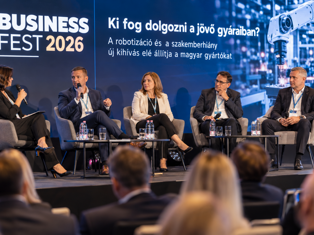 Ki fog dolgozni a jövő gyáraiban? Robotizáció és szakemberhiány a BUSINESS FEST 2026 szakmai kerekasztalán