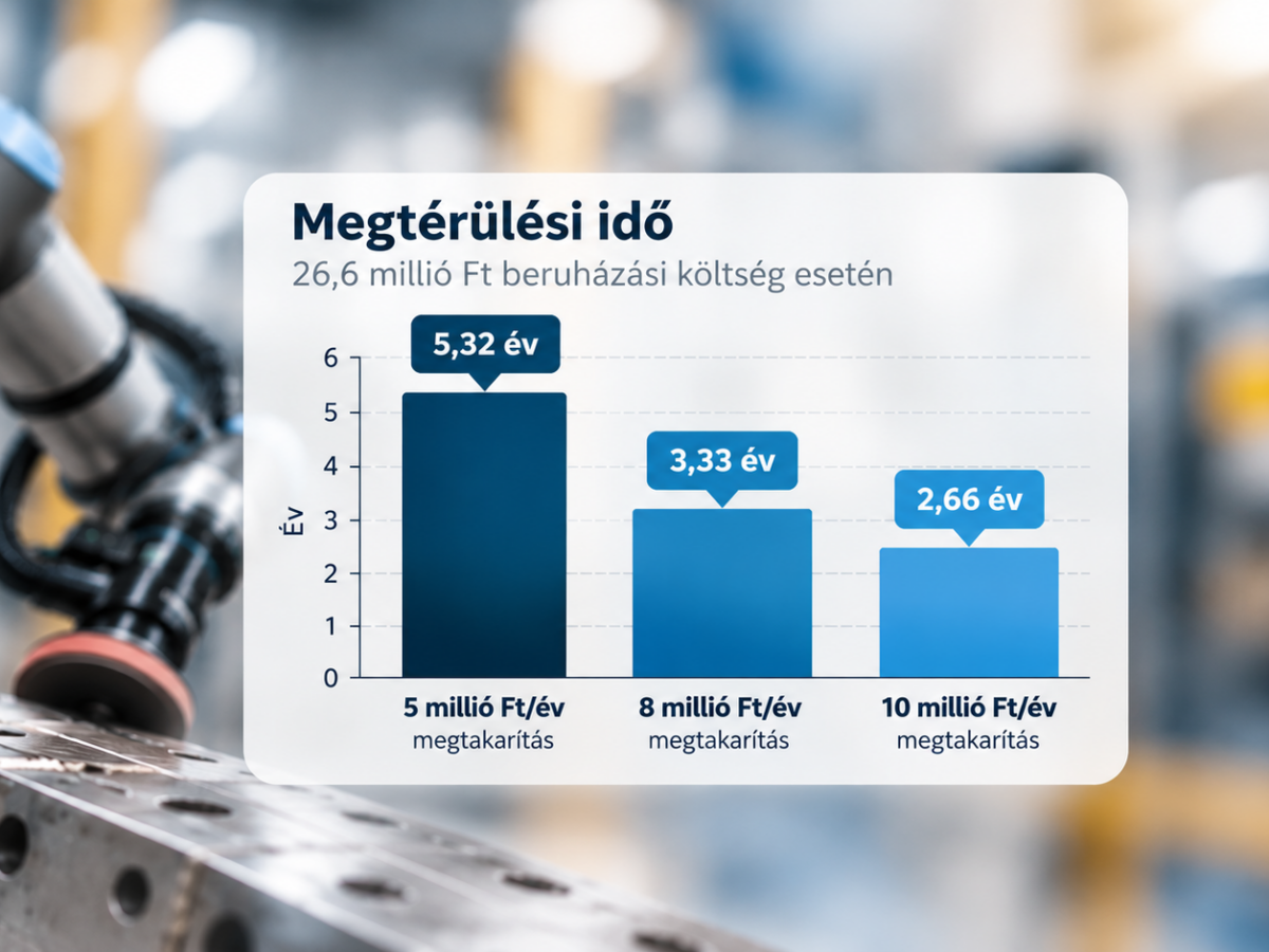 Megéri robotizálni kis szériás gyártásban? Így számítható ki a robot megtérülése